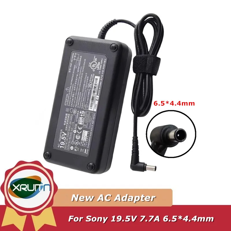 حقيقي 150 واط 19.5 فولت 7.7A 6.5*4.4 مللي متر محول الكمبيوتر المحمول لسوني Vaio VGP-AC19V17 VGP-AC19V54 ADP-150TB PCGA-AC19V7 VPCL239FW VPCL238FC #1