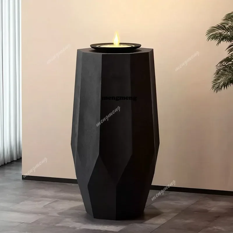 Flowing fountain creative simplicity, landscape ornaments office courtyard modern entrance