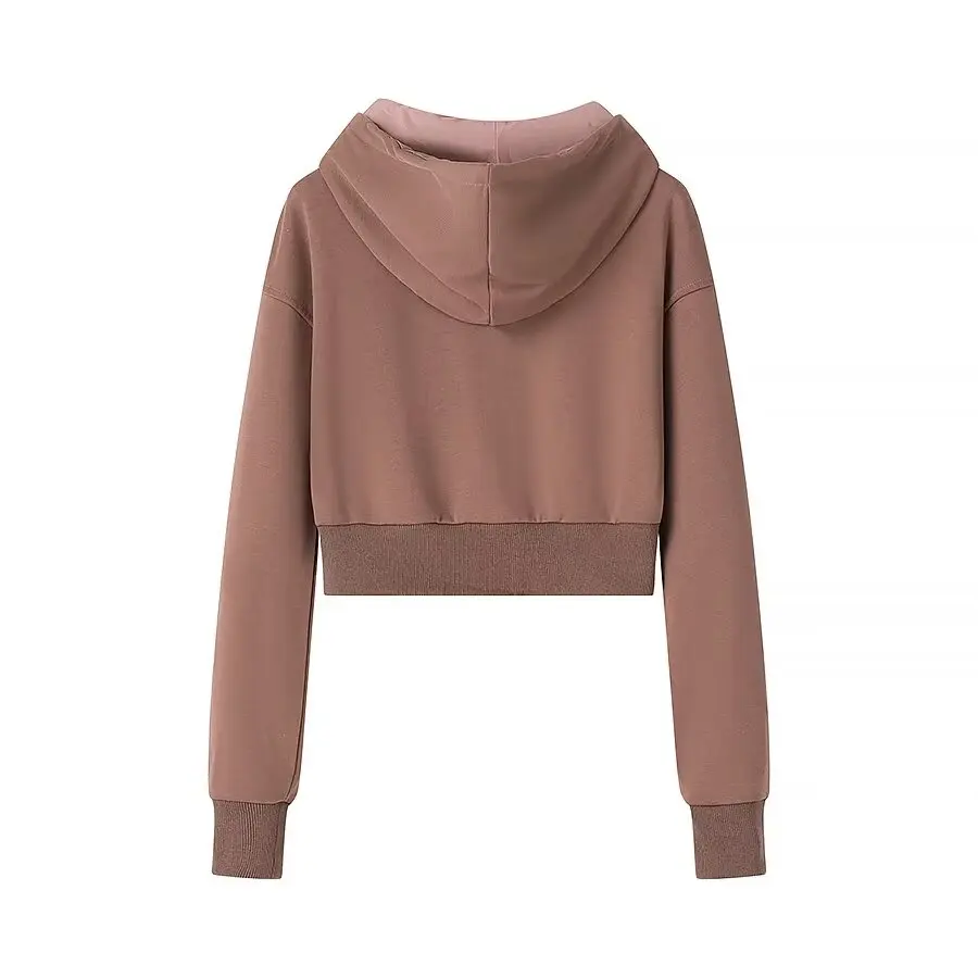 JNLEAOG Faionable Street Sle Hooded Sweatirt with Dstring Autumn New Arrival Women's Clothing Casual All-match