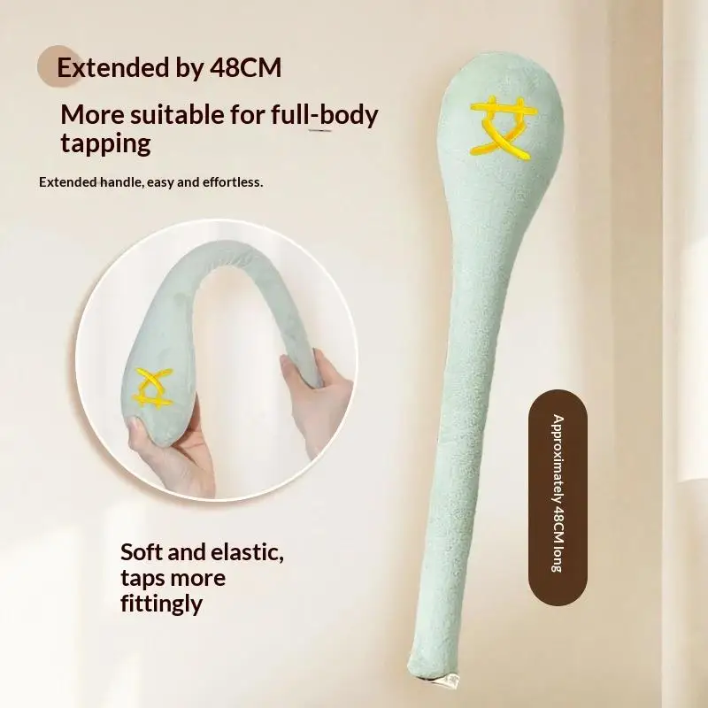 New Health Meridian Beating Hammer Traditional Meridian Beating Rod Massager Back Pain Relief Soft Elasticity Health Device