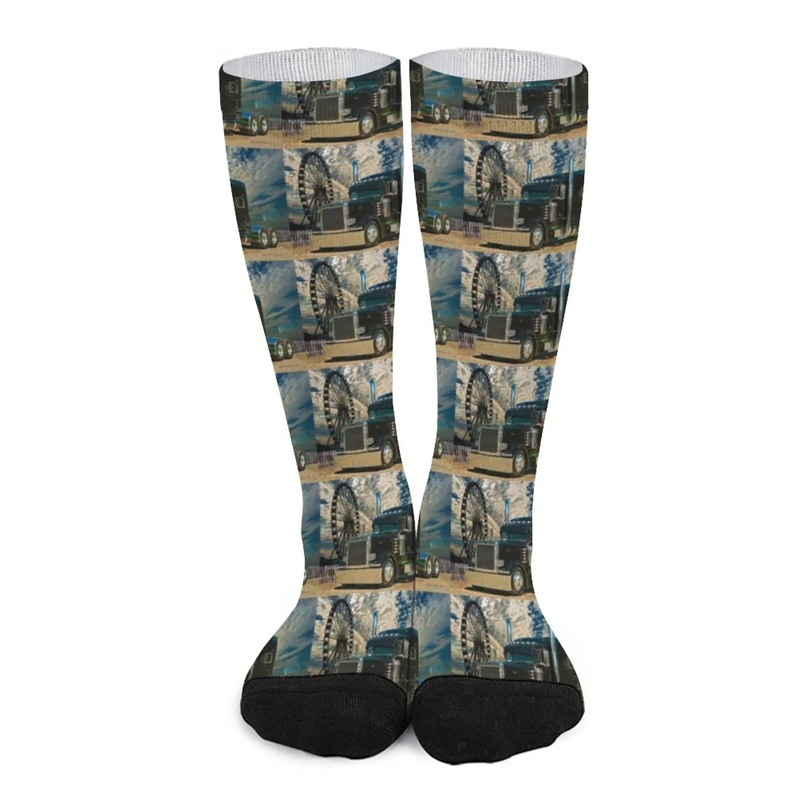 

Black Peterbilt Socks summer ankle socks Compression stockings