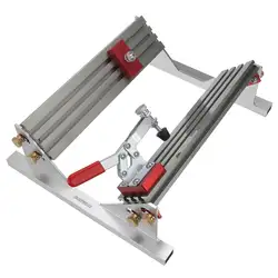 Adjustable Spline Jig for Table Saw & Router Table Aluminum Alloy 1/2 -16inch with 4 Molded Flip Stops Woodworking Clips