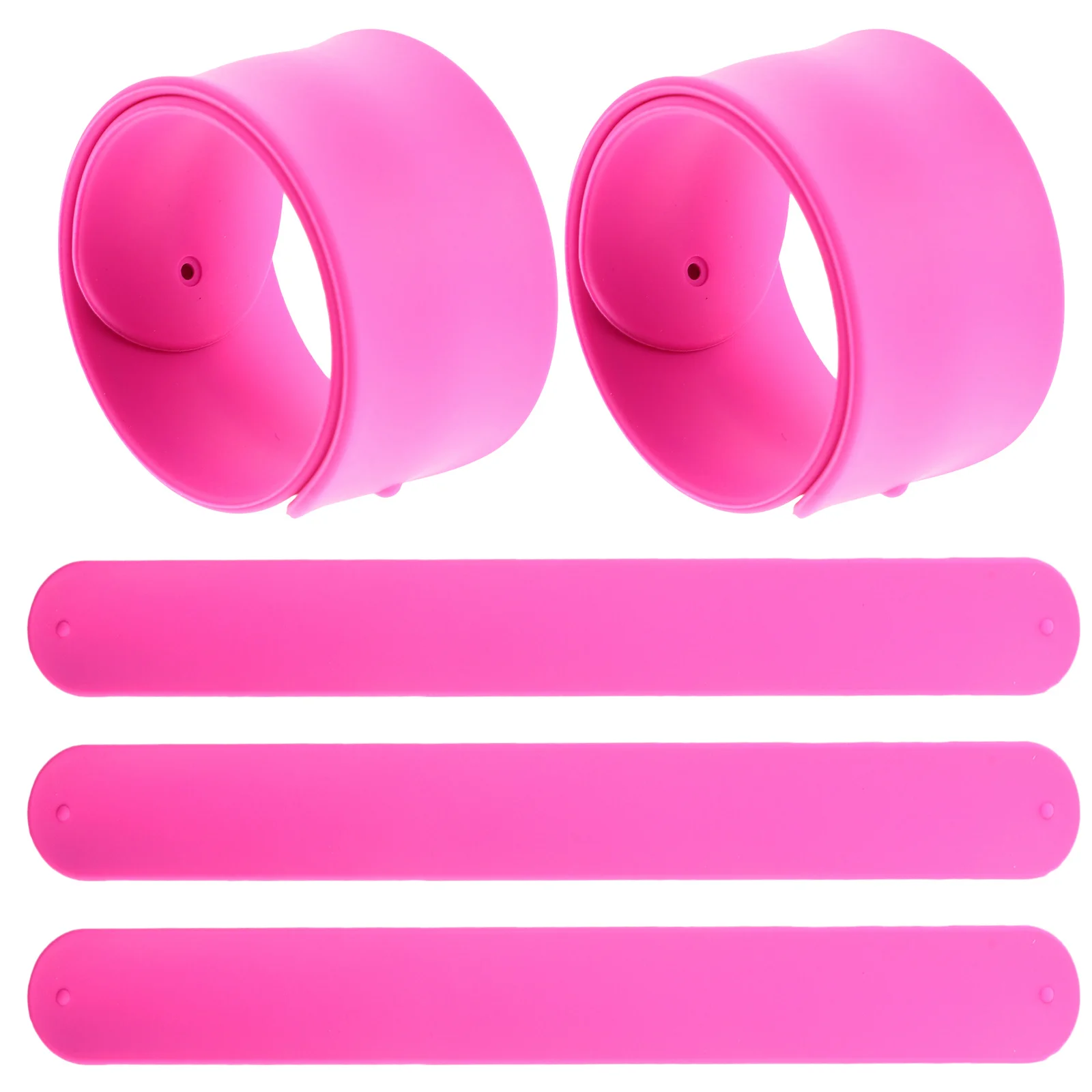 

5Pcs Silicone Slap Bracelets Safe Durable Kids Wristbands Party Favor Fun Wrist Bands for Children Silicone Slap Bracelets
