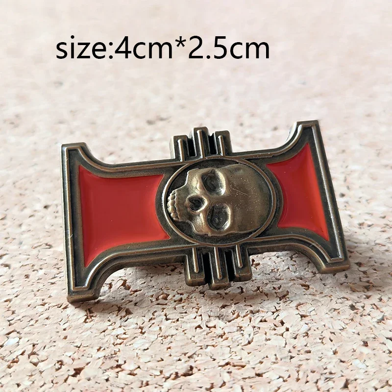 Creative Vintage Badge Judge Metal Enamel Pin  Warhammer 40k Brooch Clothes Baby Accessories Holiday gift image 2