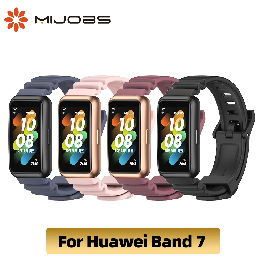 

Ремешок силиконовый для Huawei Band 7, сменный Браслет для наручных часов Huawei Watch Band 7, аксессуары для смарт-часов