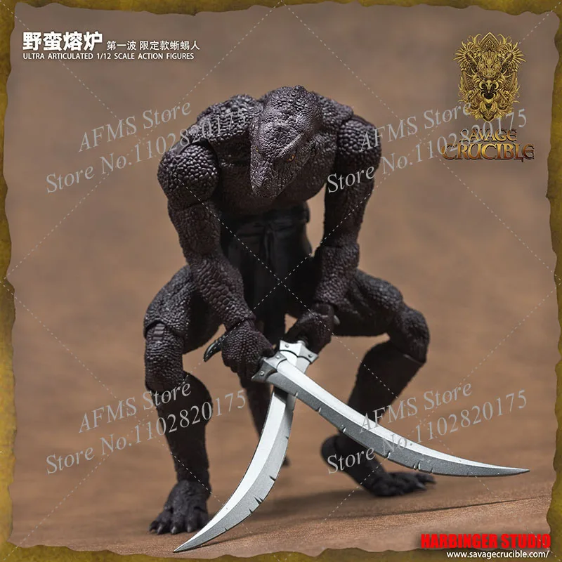 HS Limited Purple 1/12 Scale Collectible Figure Shadowslate Lizardman Soldier Savage Furnace 1 Wave Full Set  6'' Action Figure