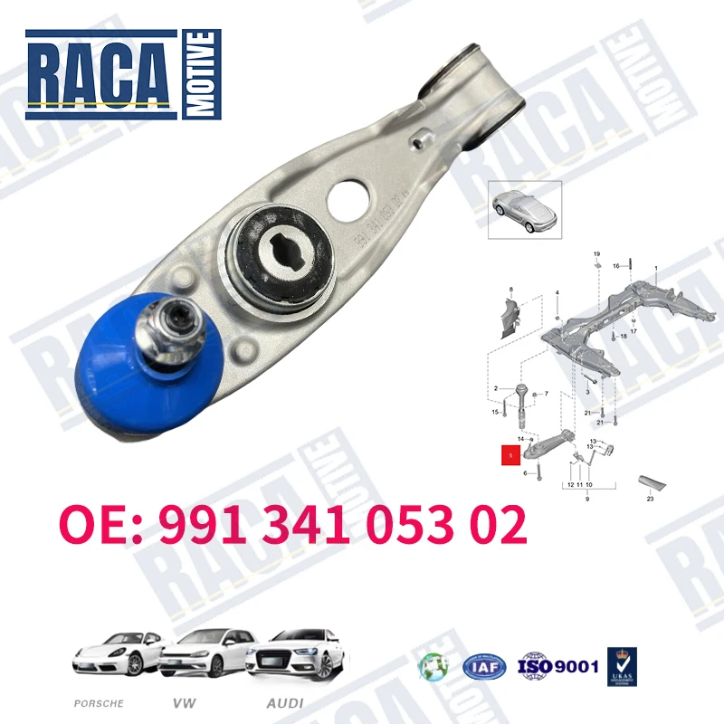 

Передний нижний рычаг подвески для Porsche 911 997, Boxster, Cayman 987, 982 (номера деталей: 99134105302, 99134105301, 99134105303, 99134105304)