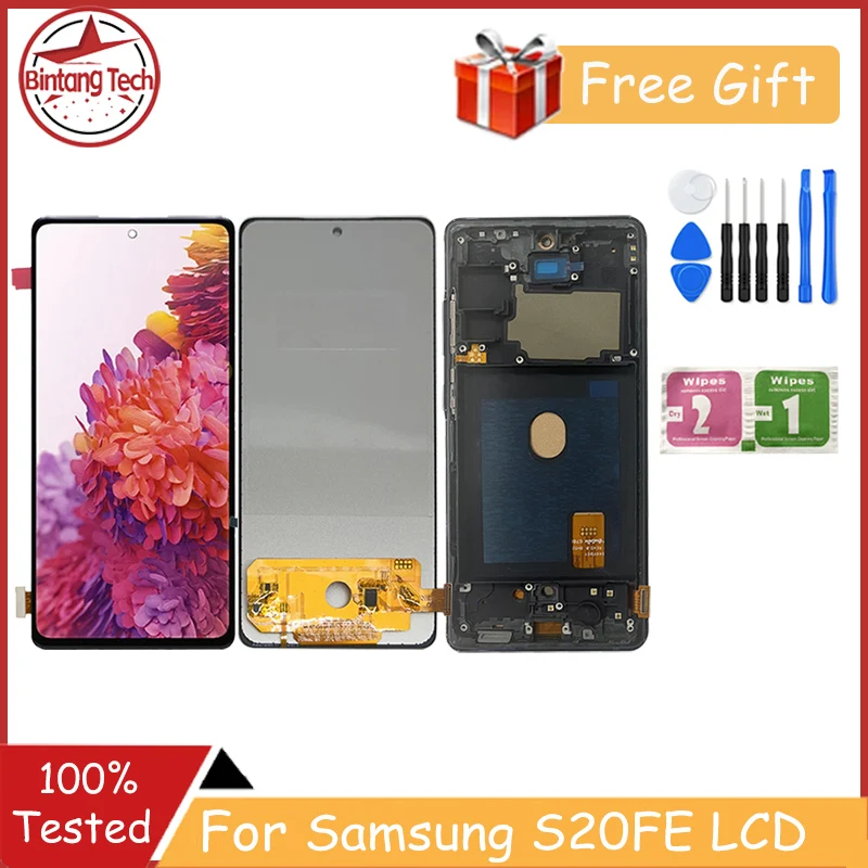 Incell For Samsung Galaxy S20 FE SM-G780F SM-G781B S20 Fan Edition LCD Display Touch For S20 FE 5G LCD Digitizer Assembly