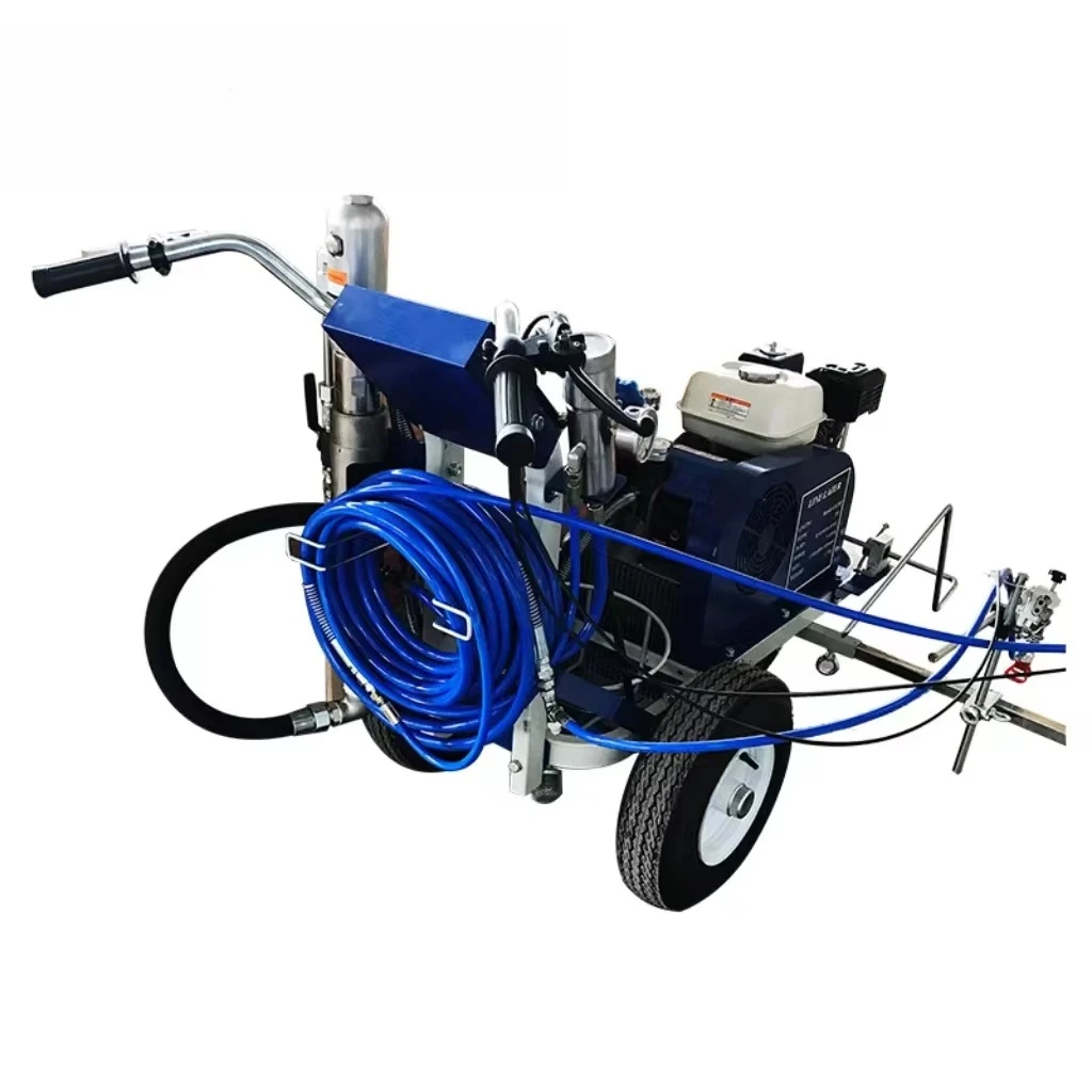 Road Traffic Line Cold Paint Spray Marking Machine High Efficiency Parking Lot Painting Line Striping Machine