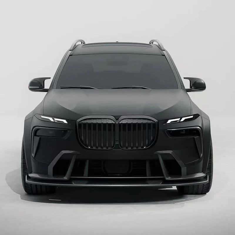 High Quality X7 Exterior Upgrade Parts Carbon Black Style Body Kit Wheel Arch Front Lip Side Skirt Diffuser Spoiler