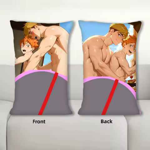 Dakimakura Anime Hinata Shoyo Vs Miya Atsumu Sofa Cushion Body Pillow Cover Double Side Print Bedding Throw Pillow Case