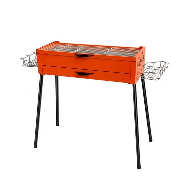 

Portable Charcoal Grill - Foldable Multi-Fuel Outdoor Grill for Camping Picnics and Backyard Use Bonfire Snacks Beach Picnics