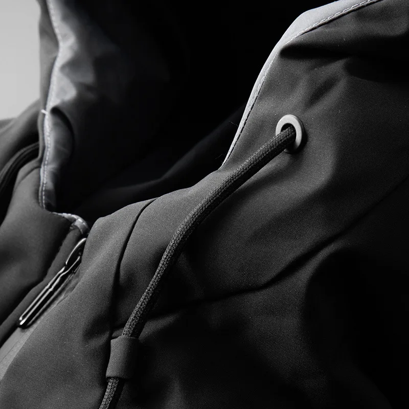 2022 New Winter Down Jacket Men Brand Winter 90% White Duck Down Coat Men Warm Thicken Hooded Solid Zipper Overcoat Men Parkas