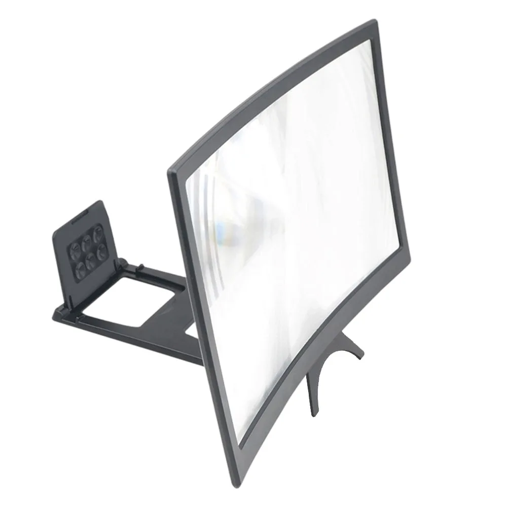 1Pcs 12Inch Phone Screen Magnifier 1200R Curved Screen 2-4X Zoom Curved Screen Amplifier Ultra Clear HD Portable Foldable