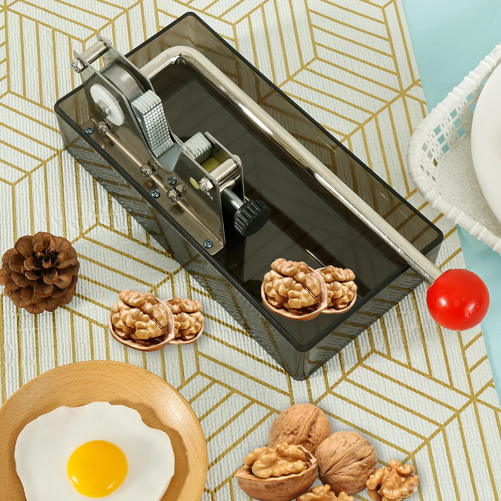 Stainless Steel Nut Cracker Tool For Walnut Almond Chestnut Pecan Portable Household Nut Opening Hand Plier Accessory