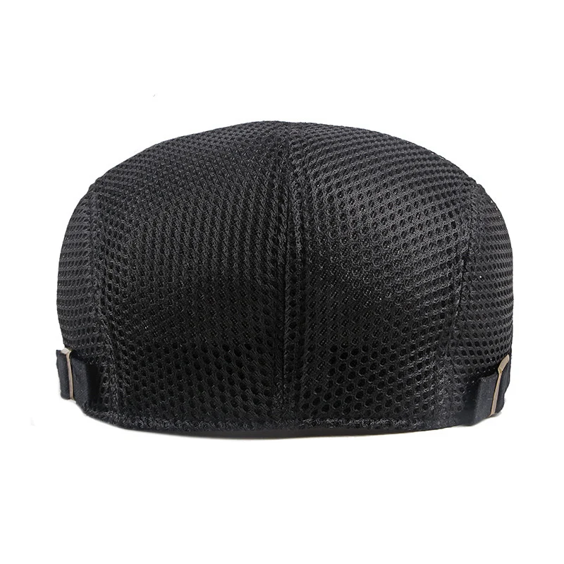 Summer Outdoor Sports Mesh Berets Caps For Men Women Casual Retro Peaked Caps Solid Color Berets Hats Casquette Cap Sun Hat