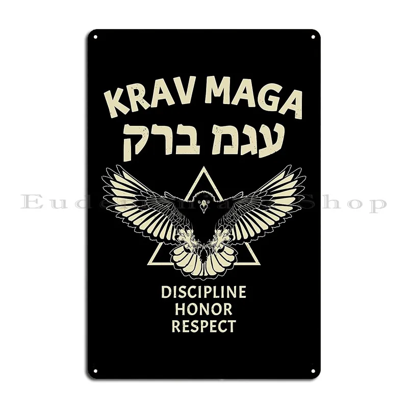 Krav Maga Eagle Metal Sign Club Personalized Plaques Wall Decor Design Tin Sign Poster