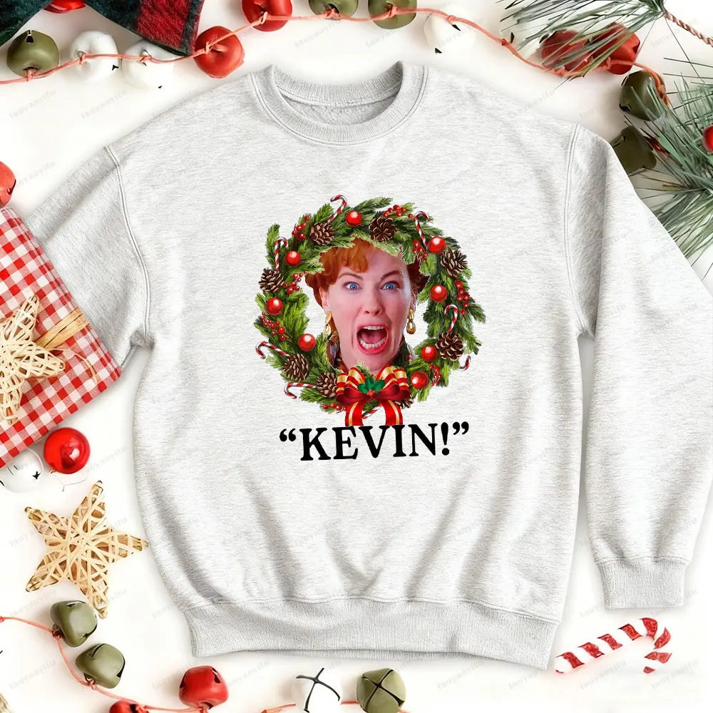 كيفن هوم وحده عيد الميلاد البلوز كيت McCallister المنزل وحده قمم المنزل وحده عطلة سترة كيت McCallister هدية هوديس