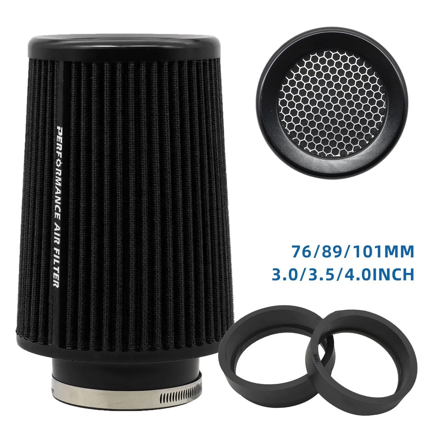 Air Filter Car Cold Intake Kit Universal Auto Systems Sport Racing Performance Engine High Flow Cone Filters Box 3\