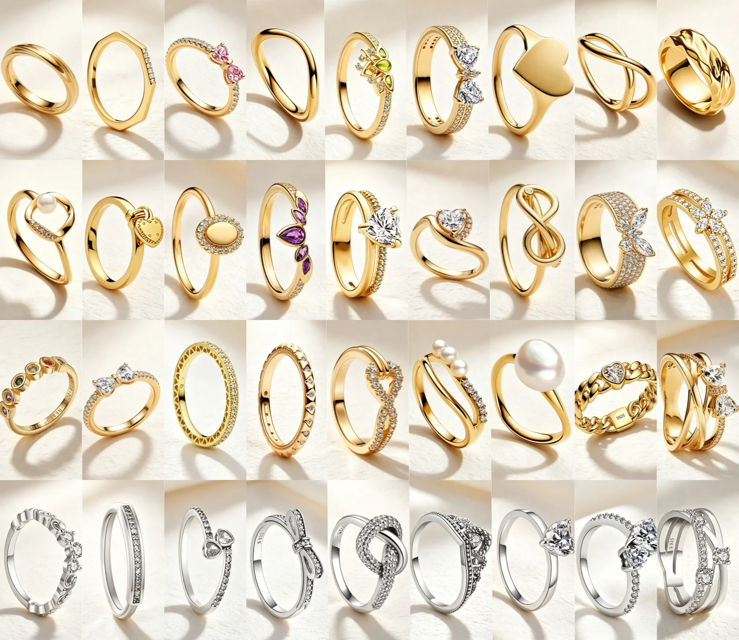 Hot Selling 925 Silver Gold Pigment Circle Zircon Bow Diagon