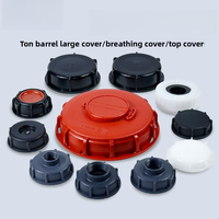 IBC Tank Lid Ton Barrel Cover S60 100mm 163mm 240mm Coarse Thread Water Tank Breath Cover Double Hole 1000L Tank Dust-proof Lid