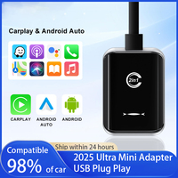 New 2 In 1 Mini Wireless Carplay Android auto Wireless Adapter Smart Box AI Car connectivity for most vehicle models For OEM Car