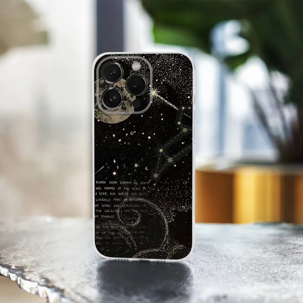 12星座 iPhone 16,15,14,13,12,11 Pro,Max,Plus,X,XS,XR,SE,Mini用 透明 ソフトケース