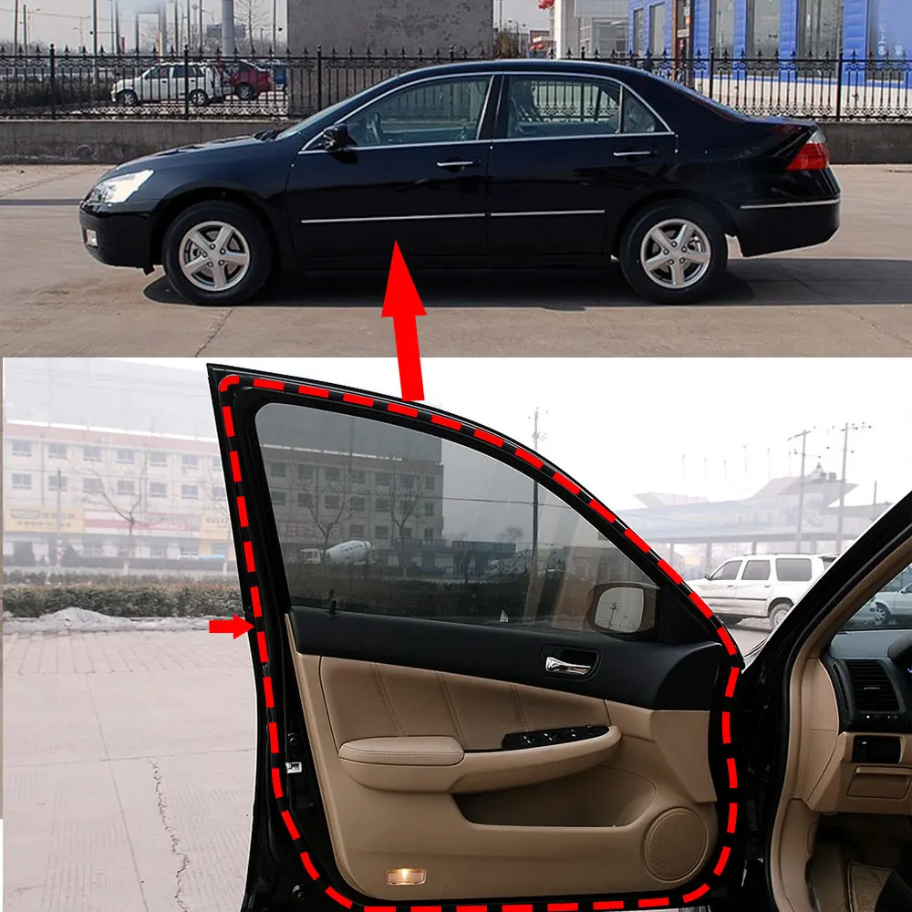 For Honda Accord Sedan 2003 2004 2005 2006 2007 72365-SDA-A01 Front Left Car Door Weatherstrip Moulding Seal Accessories