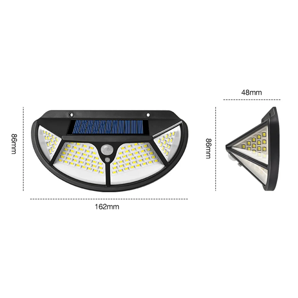 

Solar Power 4 Sides Motion Sensor Wall Light Waterproof Outdoor Garden Porch Deck Driveway Pathway LED Lights Solar