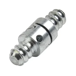 2 pçs 16mm tubo de broca elétrica draga mola limpador adaptador masculino e feminino biela máquina cabeça conector