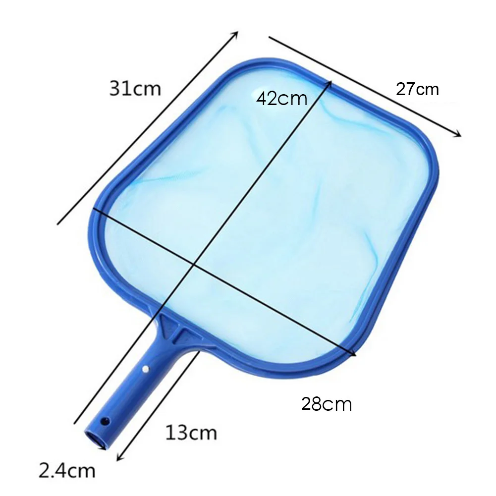 Swimming Pool Cleaner Supplies Professional Heavy Duty Pool Leaf Rake Fine Mesh Frame Net Swimming Pool Cleaning Leaf Skim Net (