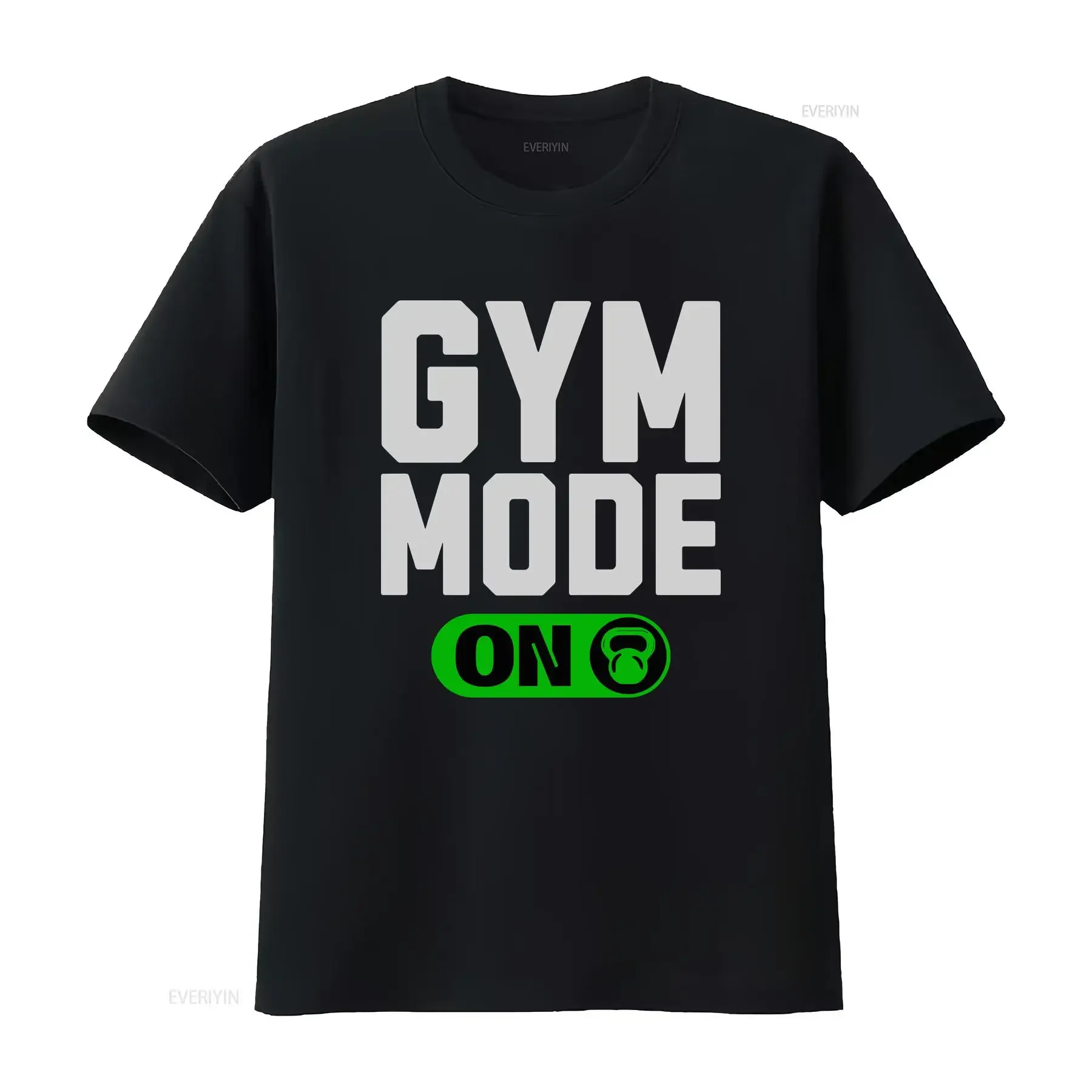 Funny Gym T Shirt Mode ON Weight Lifting Sarcastic Fitness Exercise s Powerlifting Humor vintage Washed fashion streetwear