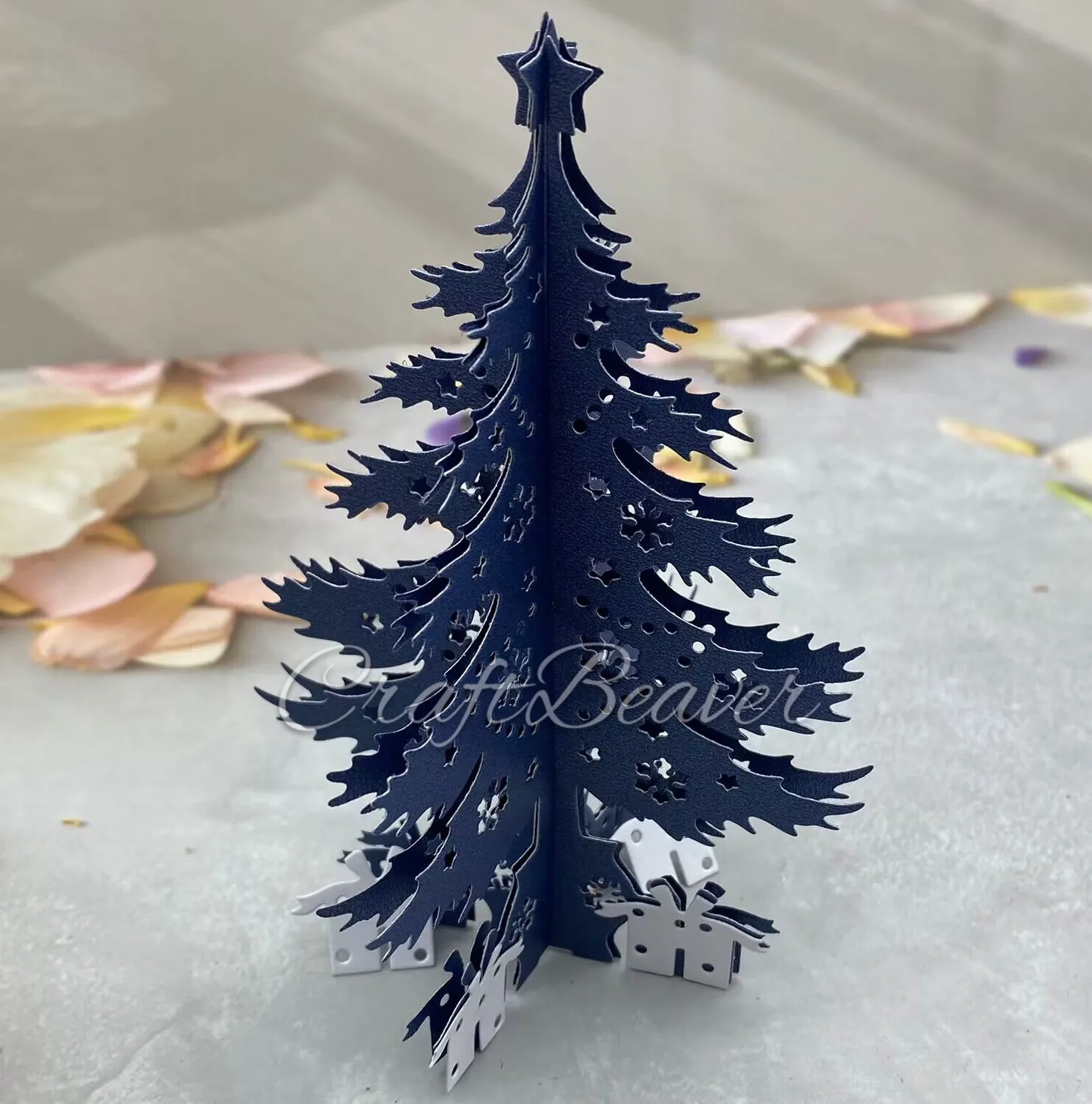 3D Christmas Trees Cutting Dies Metal Stencil Templates Paper Craft DIY Gift Home Decorations 2023 New Arrivals