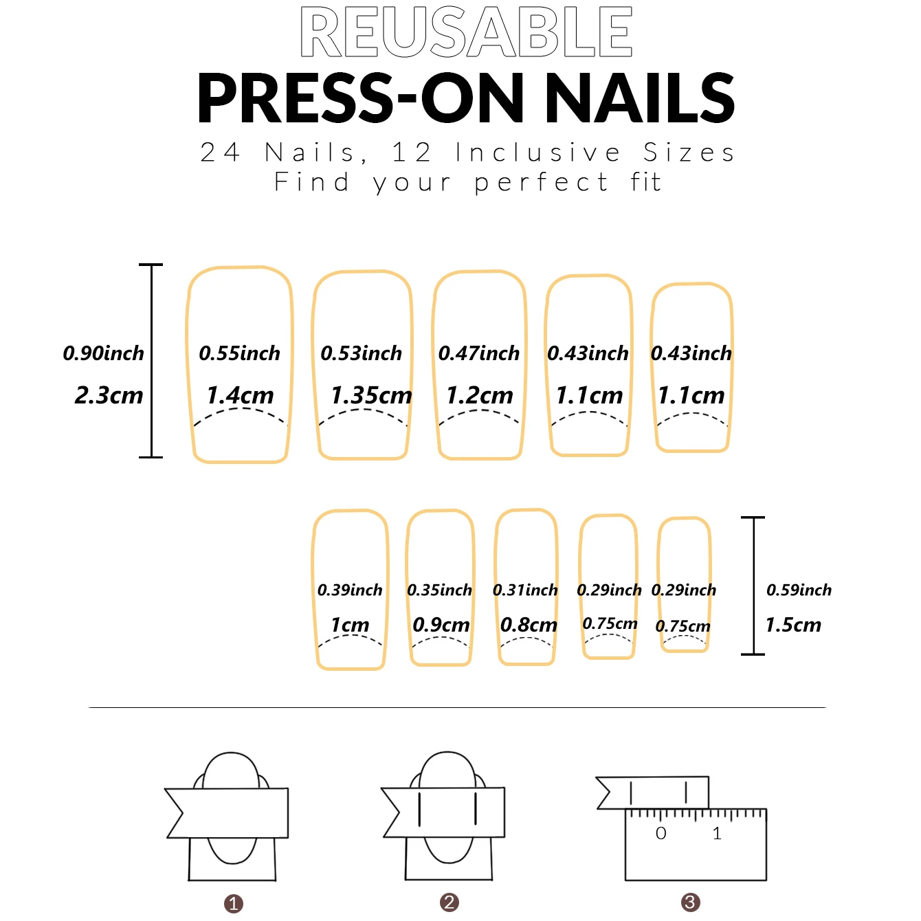 24 قطعة مسمار عيد الميلاد متوسطة الحجم الصحافة مسمار مربع أحمر لامع أظافر وهمية مع تصميم مخطط التغطية الكاملة ندفة الثلج مسمار وهمية