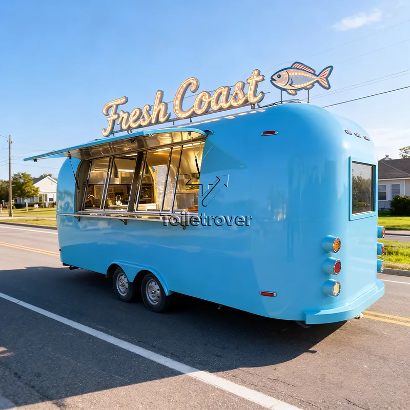 Hot Sales Mobile Food Truck Trailer Doner Kebab Fully Equipped Food Trailer Custom Food Truck for Sale Ghana Mobile Food Trailer