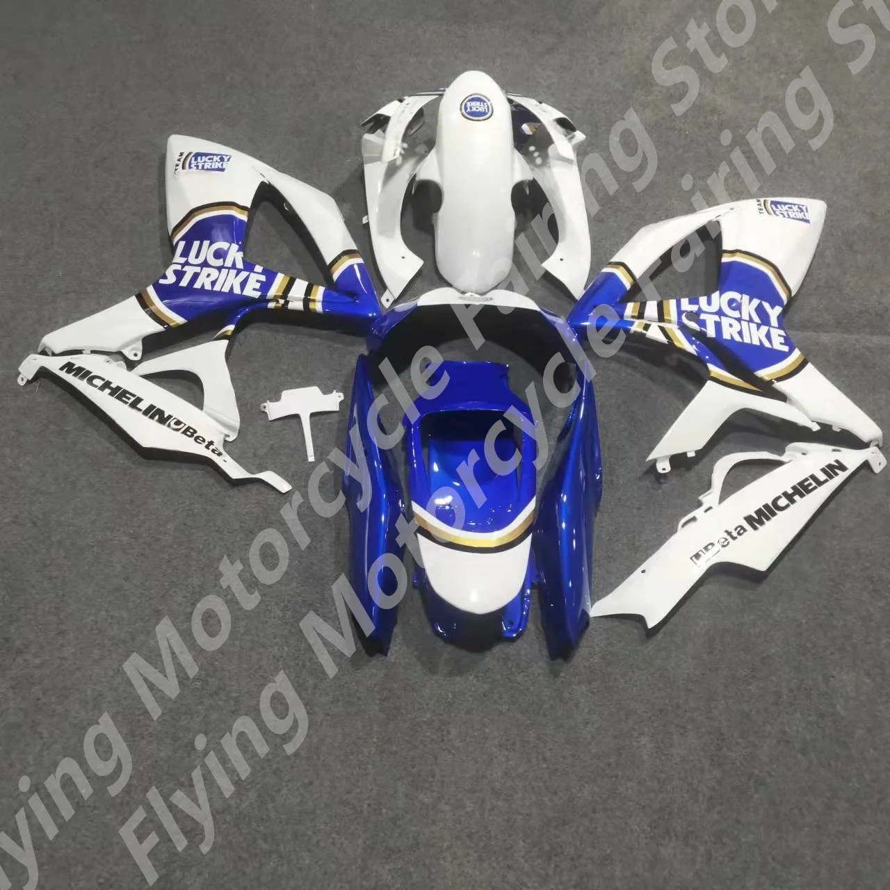 White blue body for G S XR600 G S XR750 k6 06 07 white G S X-R600 G S X-R750 06-07  2006-2007 for Fairing blue black white