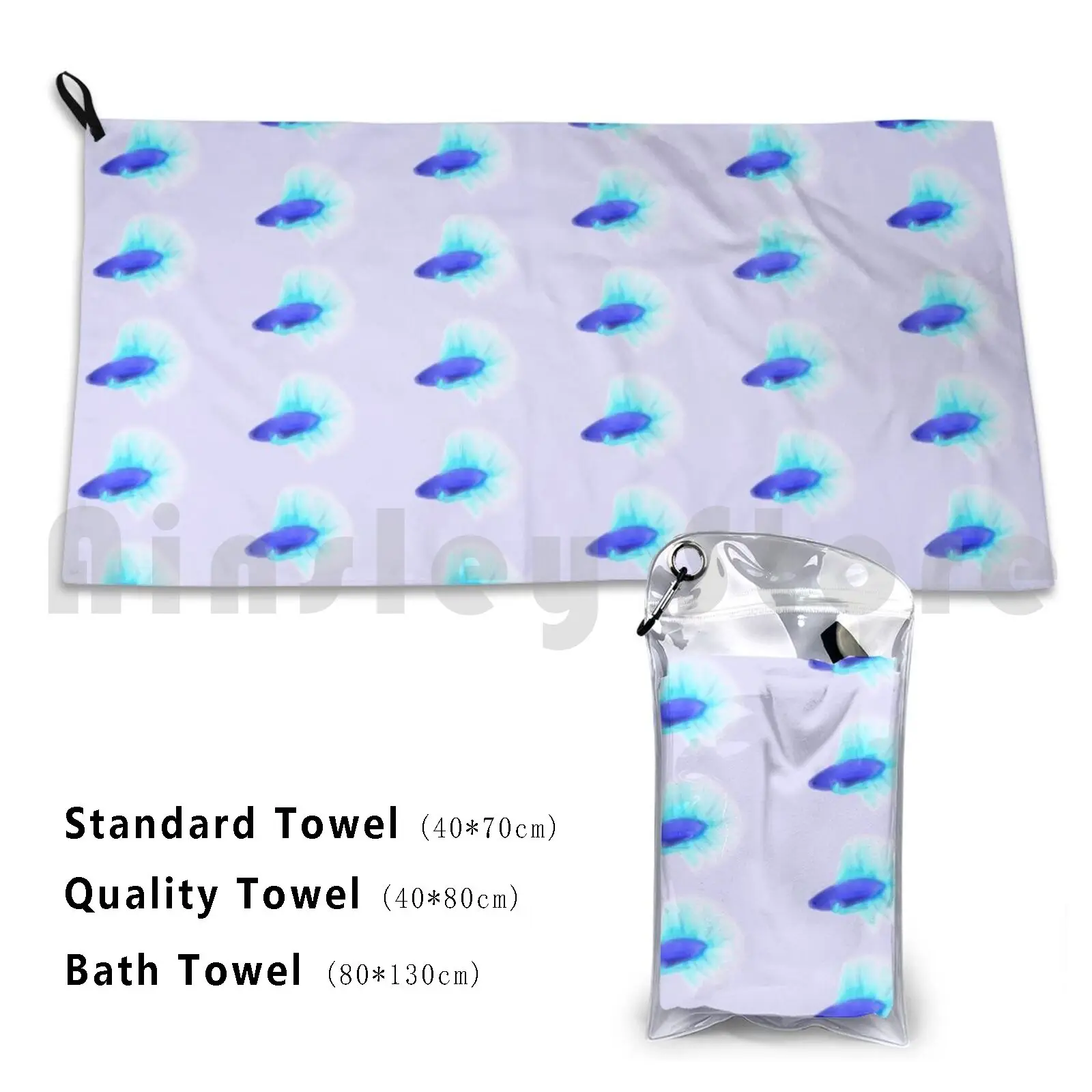 Betta Fish Blue Custom Towel Bath Towel Betta Betta Fish Betta Blue Betta Fish Blue Betta Art Betta Fish