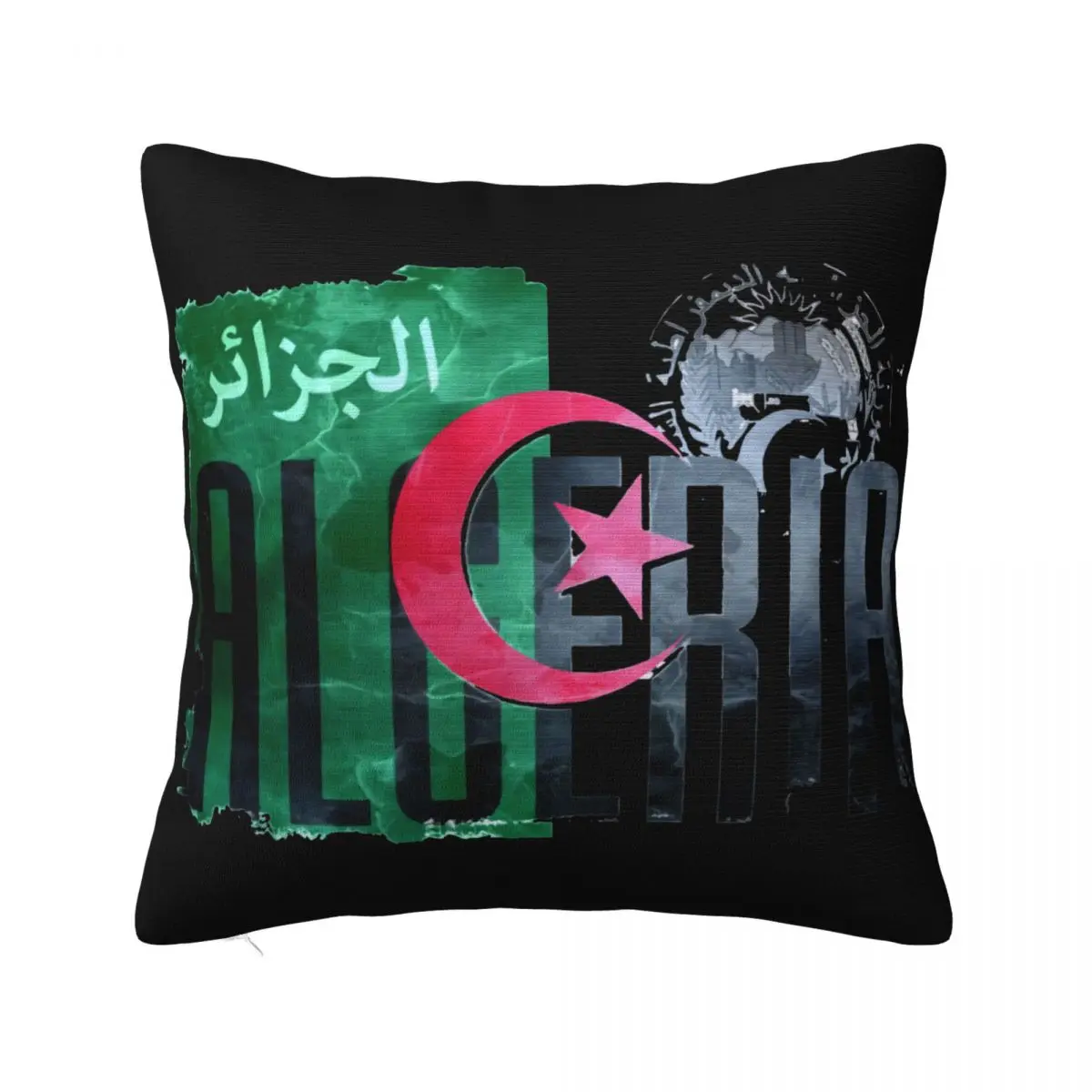 Algeria Flag Design White Top Modern - Mens Womens Kids Baby Sizes Newest Colour Personality Newest Pillow Case