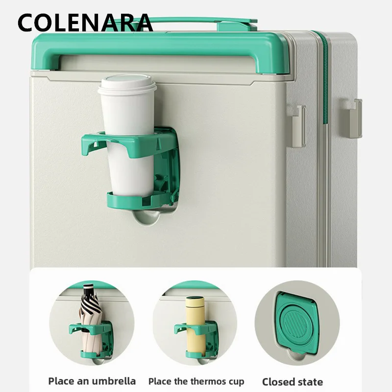 COLENARA Carry-on Travel Luggage USB Charging Boarding Case 24 Inch Trolley Case 20