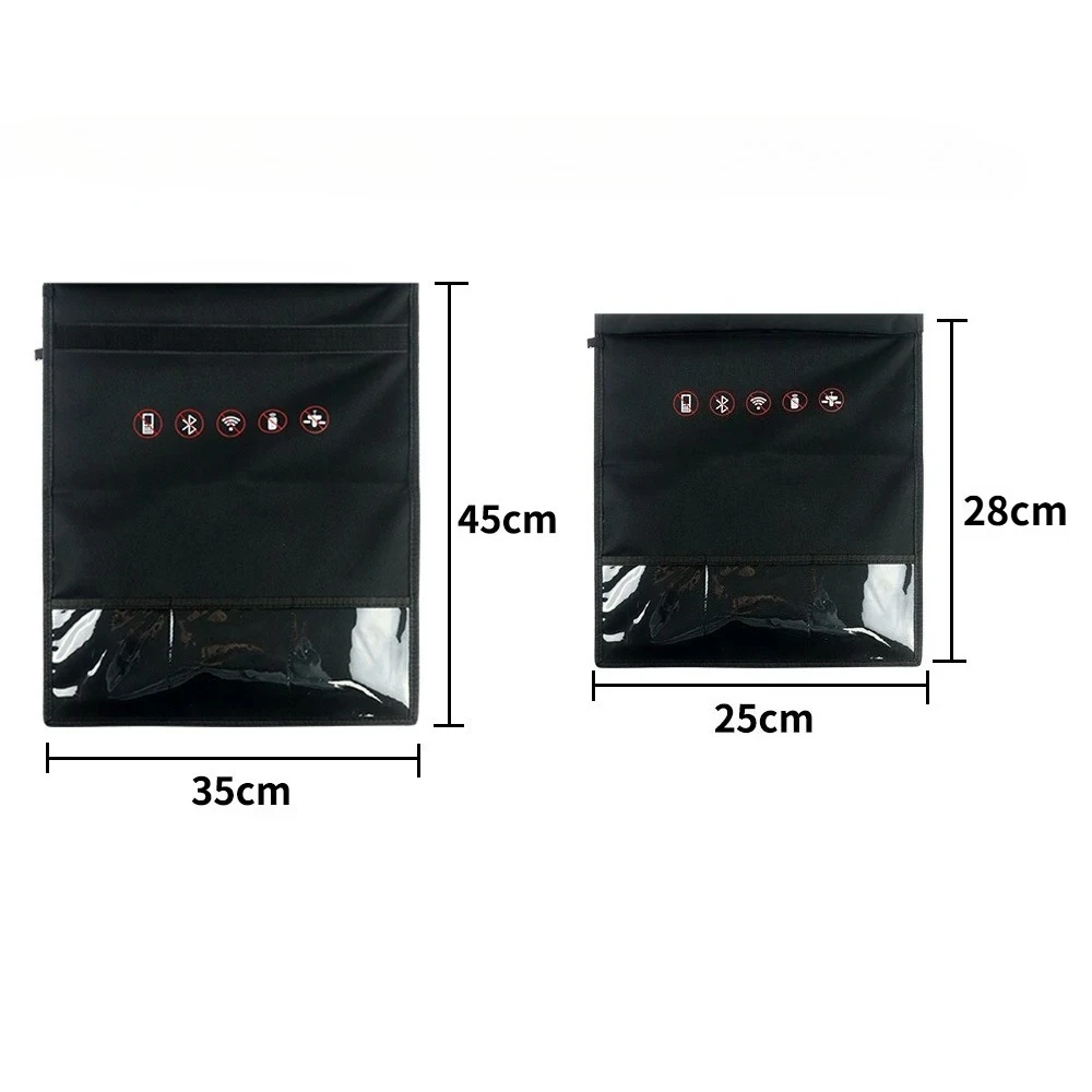 RFID Signal Blocking Bag Mobile Phone Anti-radiation Signal Shielding Bag Faraday Cage Pouch for Wallet Case ID Card Car Key view 4