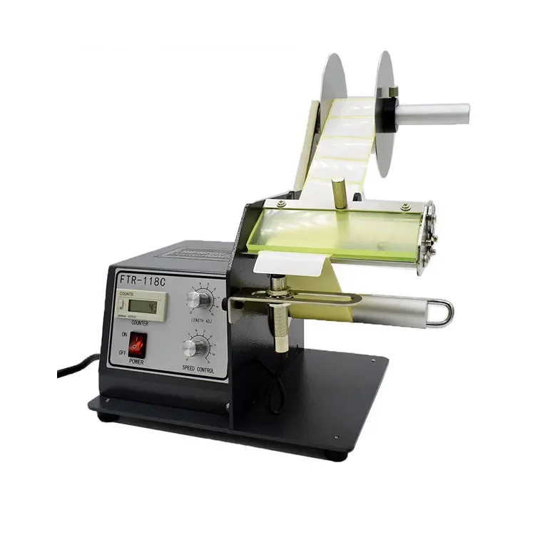 118C Automatic Sticker Labeling Stripping Machine Dispenser Mutilfuction Electric Label Cutting Machine