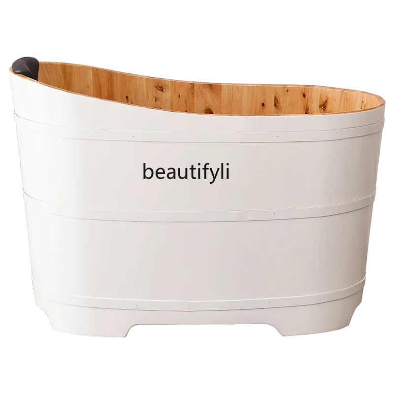 

Beauty Salon Wooden Barrel Bath Bucket Whole Body Steaming Bucket Bath Solid Wooden Bucket Adult Bath Bathtub Bathtub Home