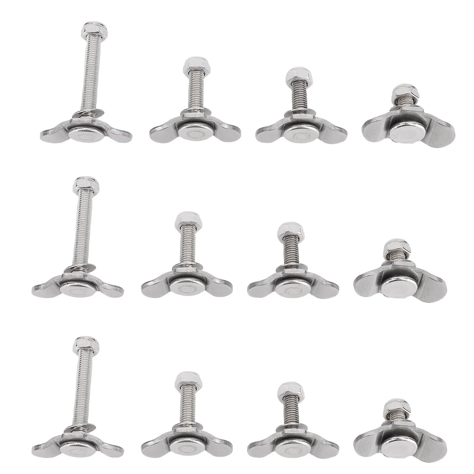 

L Track Tie Down Mounting Bolts Easy To Disassemble L Track Threaded Stud Fittings Weather Proof Stainless Steel for Truck Bed