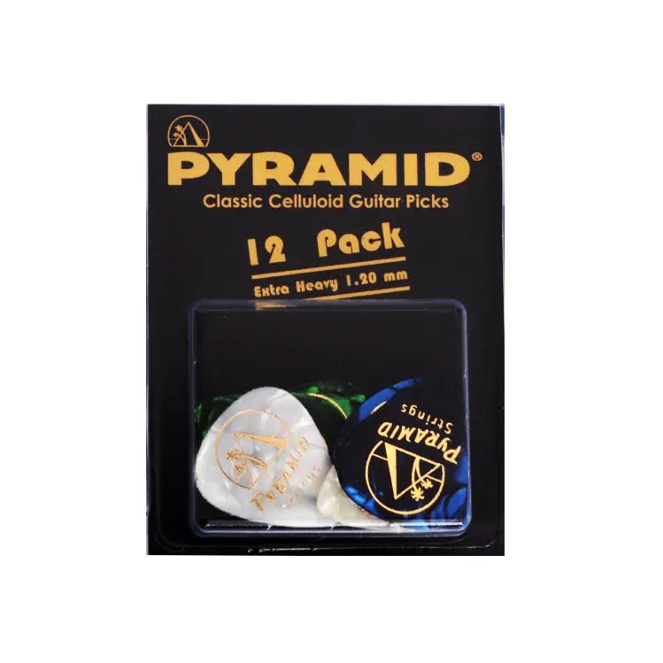 Guitar Accessories Pena 12 Pcs Pyramid 1.20 MM Extra Heavy 557CP Music, Acoustic, Hobby, Special, new Generation, Made in Turkey, 2021