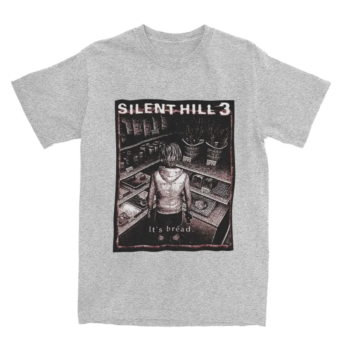 O Neck Short Sleeve All Seasons Tops It\'s Bread Silent Hill 3 Accessories Shirt Men Women Heather Awesome Cotton Tee Shirt