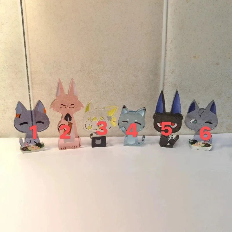 

Absolute zero game peripheral cat acrylic borderless thick standing sign to give to good friends homemade desktop ornaments