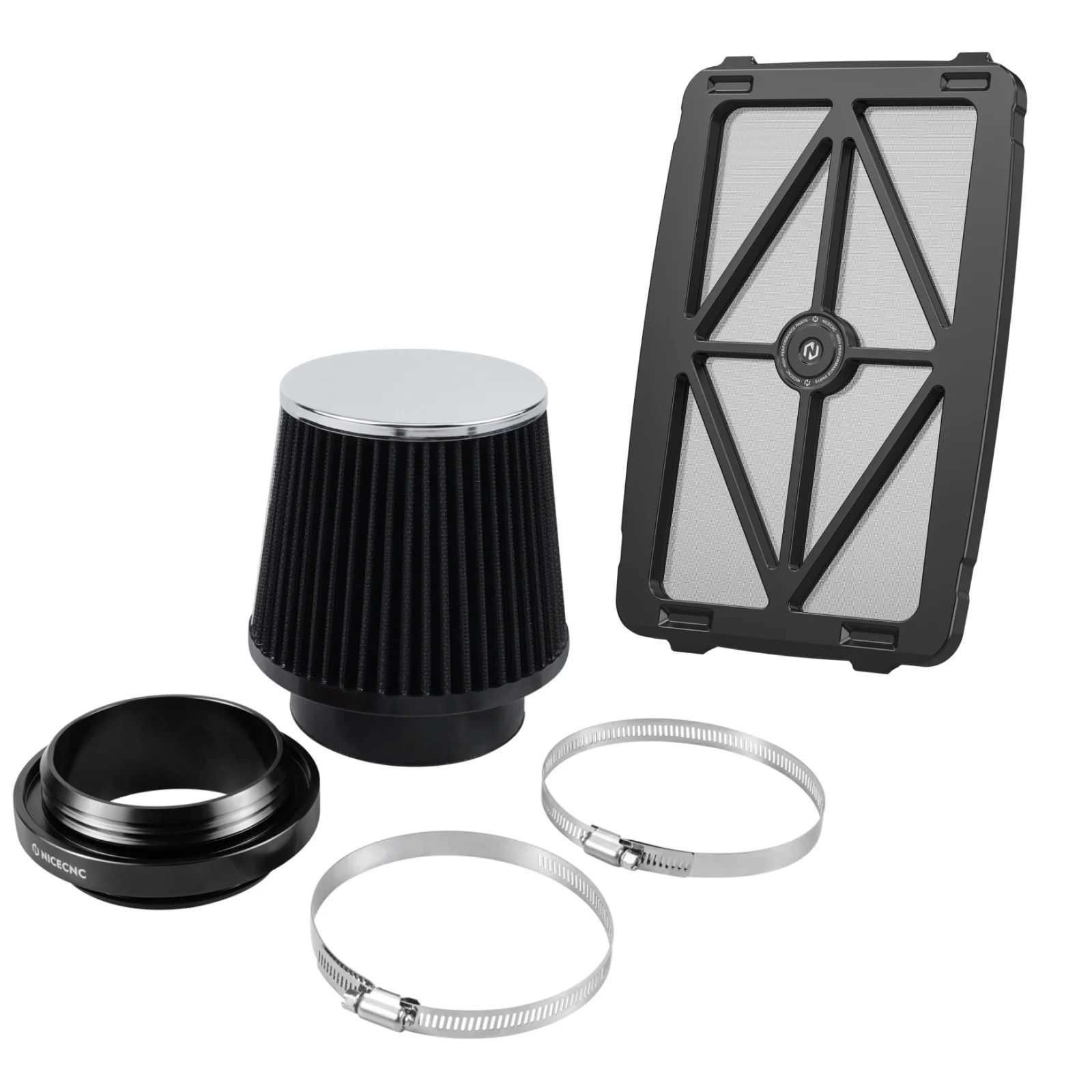 NICECNC Airbox Lid Cover and Filter Intake Kit For Honda TRX450R 2006-2009 TRX450ER 2006-2014 Replaces 17211-HP1-600 Aluminum view 3