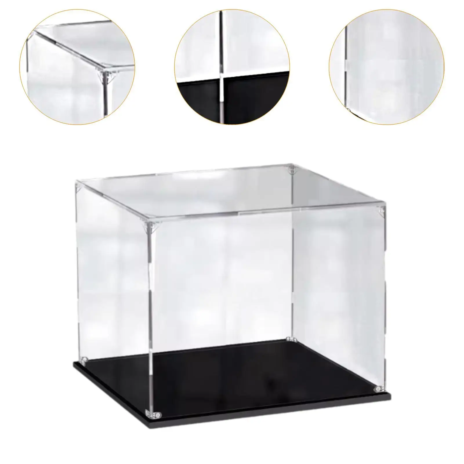 Acrílico Display Case para Collectibles, Artesanato, Prateleira de armazenamento, bonecas lembranças, sapatos Estátua, Ação Figuras