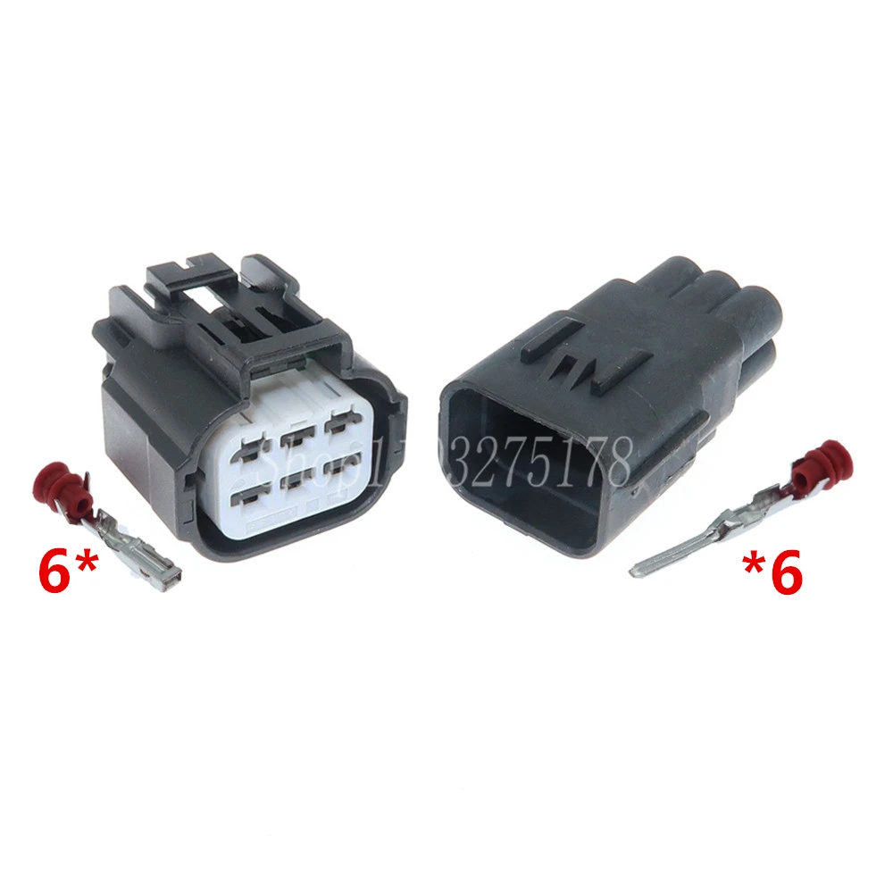 1 Set 6 Pin 6189-7535 6189-7534 Automobile Waterproof Connector Headlamp Fog Lamp Socket For Chevrolet