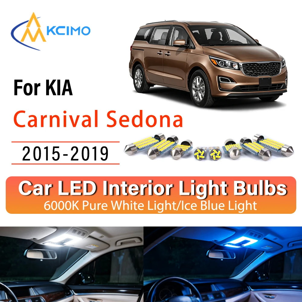 

High Quality For KIA Carnival Sedona 2015-2019 LED Interior Lights, Quick Setup Decor Long Lasting